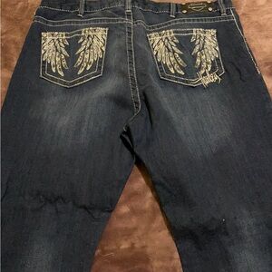 Embellished Dark Blue Jeans